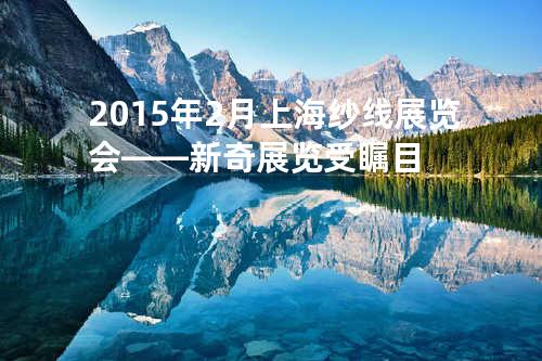 2015年2月上海纱线展览会——新奇展览受瞩目