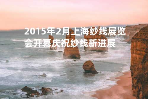 2015年2月上海纱线展览会开幕 庆祝纱线新进展